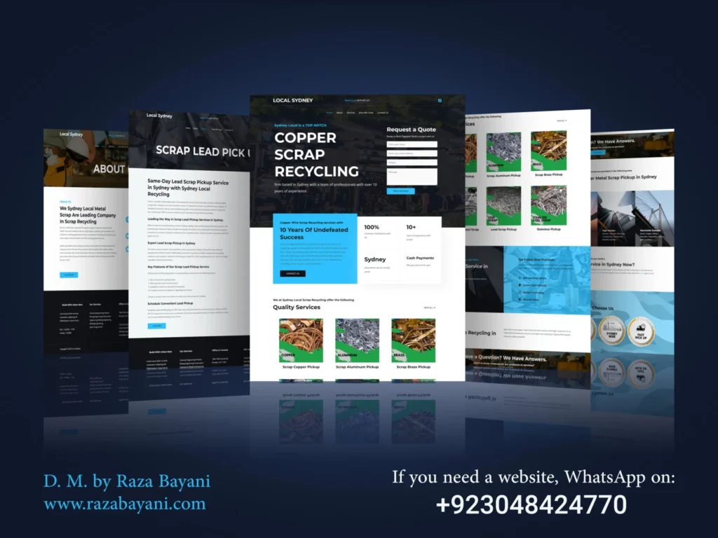 Sydney Local Scrap Metal Website by Bayani Soft