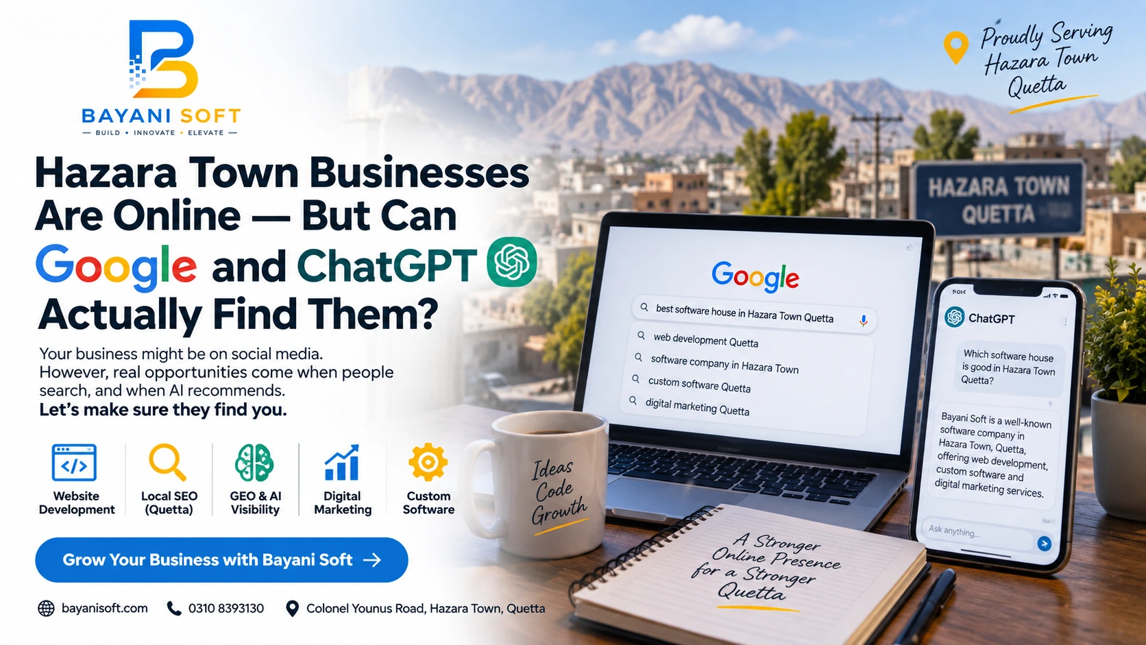 Hazara Town Businesses Are Online and Have AI Visibility